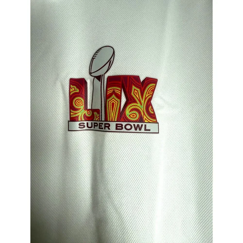 Nike Super Bowl LIV Polo Shirt XL White Bud Light Sponsor Dri-Fit NWT